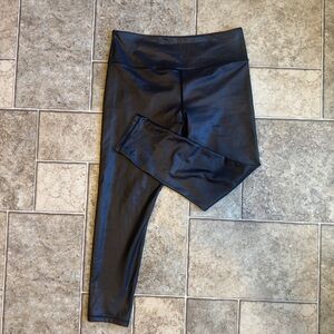 ZYIA Shiny Black Active Leggings